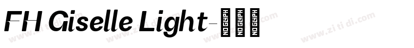 FH Giselle Light字体转换